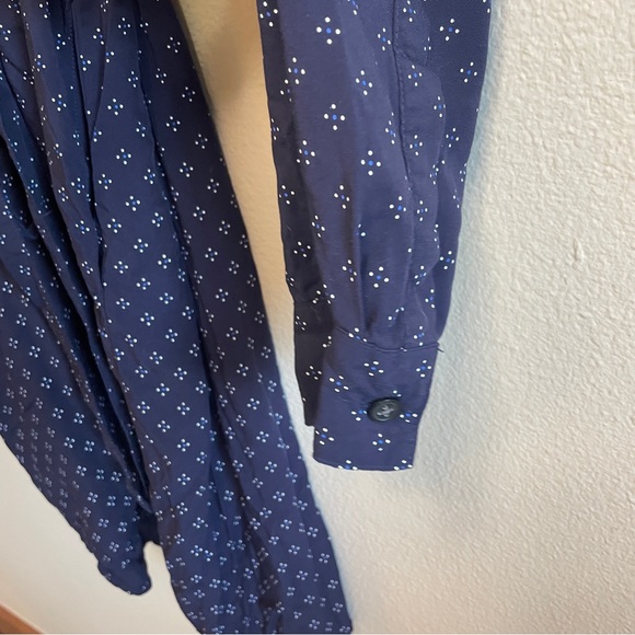 Gap Navy Button-Up Dress w/ Pockets - Picture 8 of 10